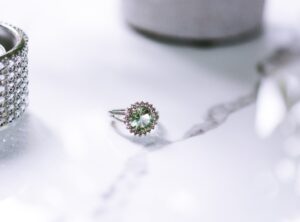 ring on tile. product and brand photography