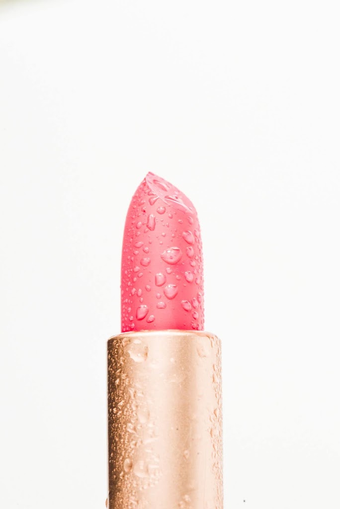 Pink Lipstick on a white background