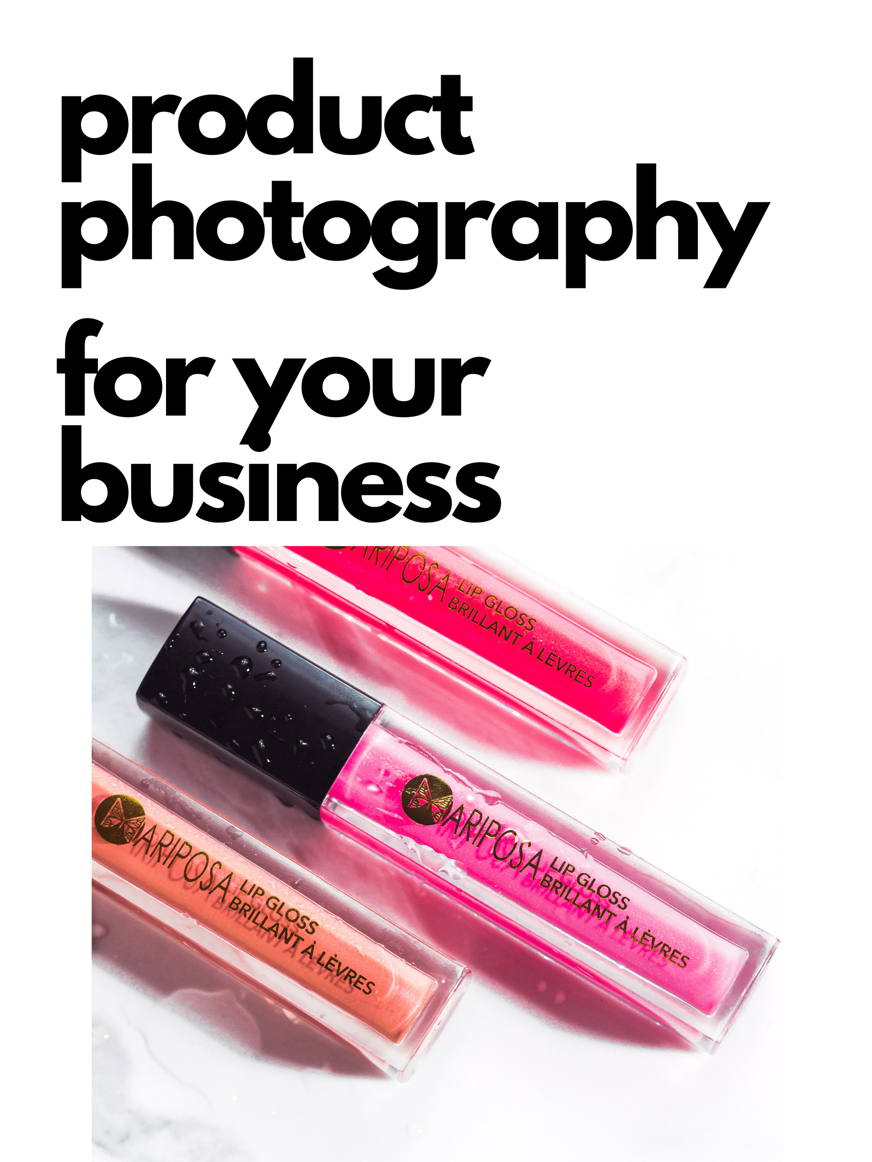 product photography for your business