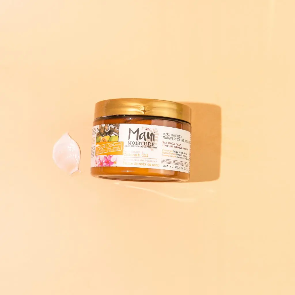 hair care product photography with maui moisture strength + length collection