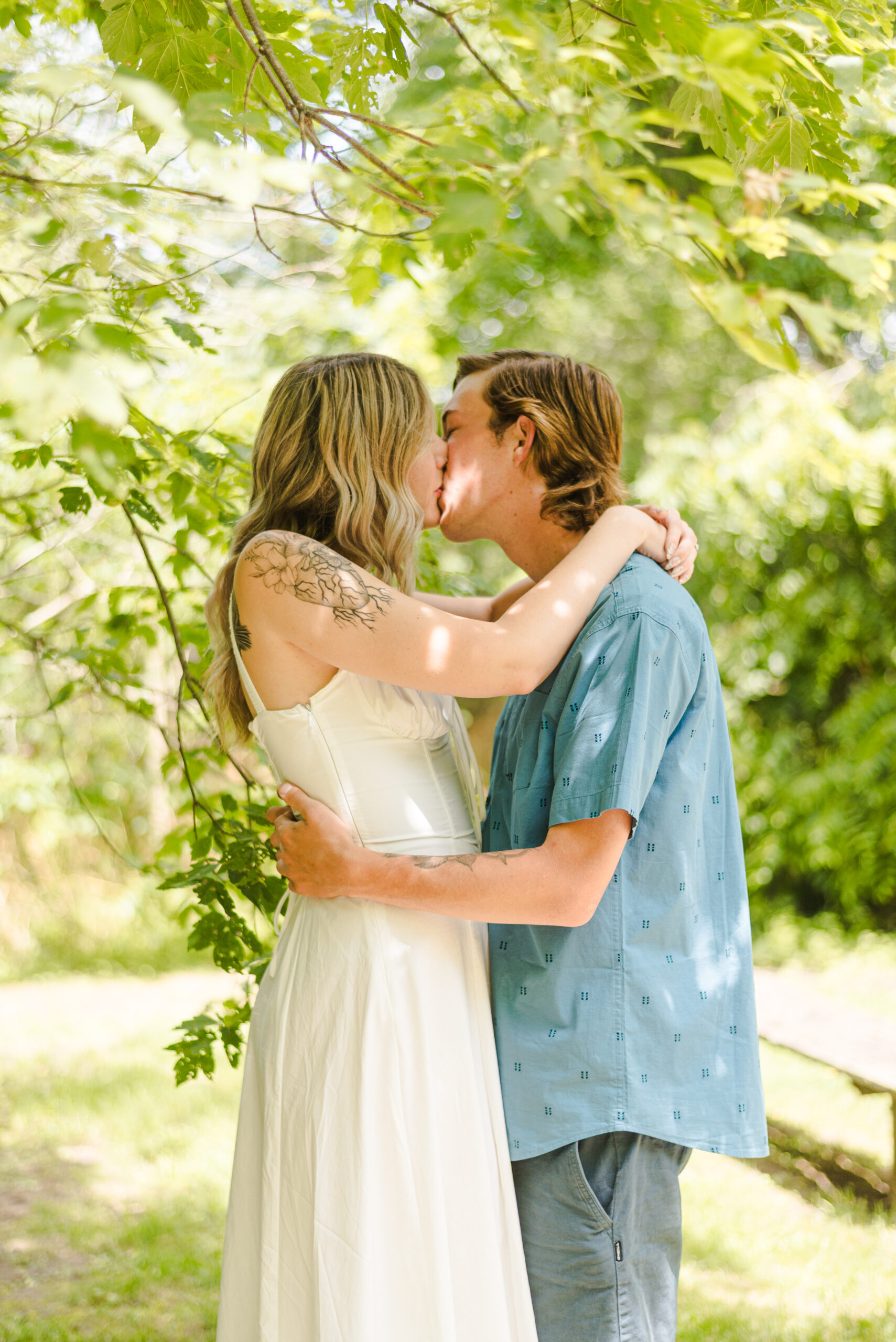 Ontario Engagement Photographer Captures Couple and Their Dog in Ingersoll