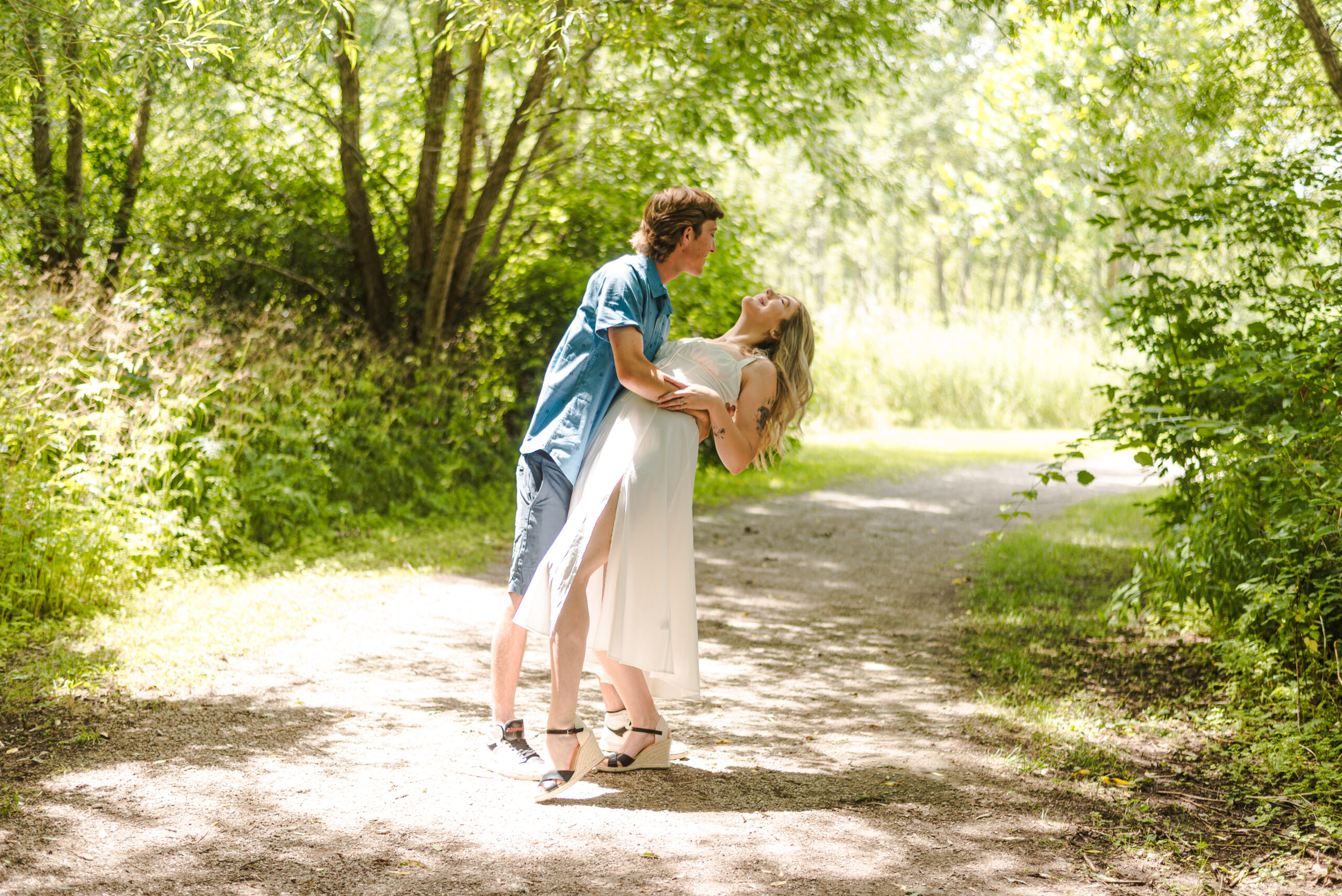 Ontario Engagement Photographer Captures Couple and Their Dog in Ingersoll