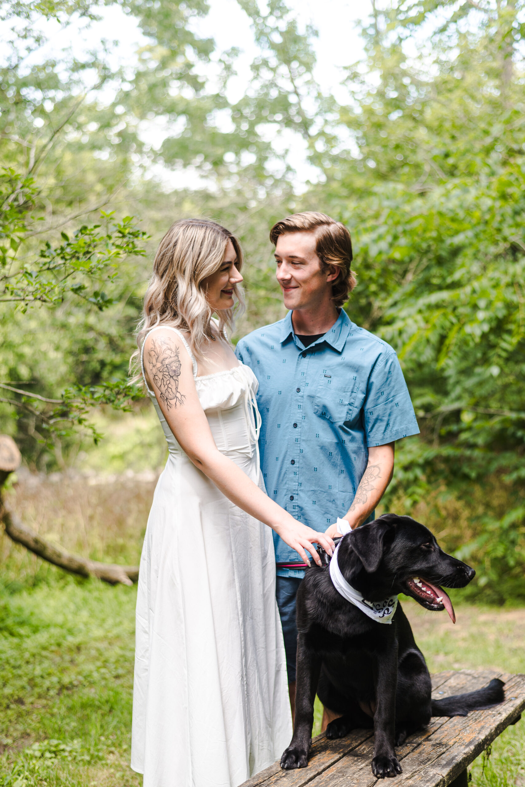 Ontario Engagement Photographer Captures Couple and Their Dog in Ingersoll